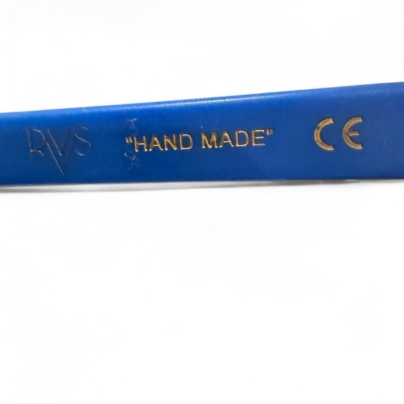 RVS Unisex Blue & Grey Made in Italy Designer European Sunglasses - Picture 3 of 4